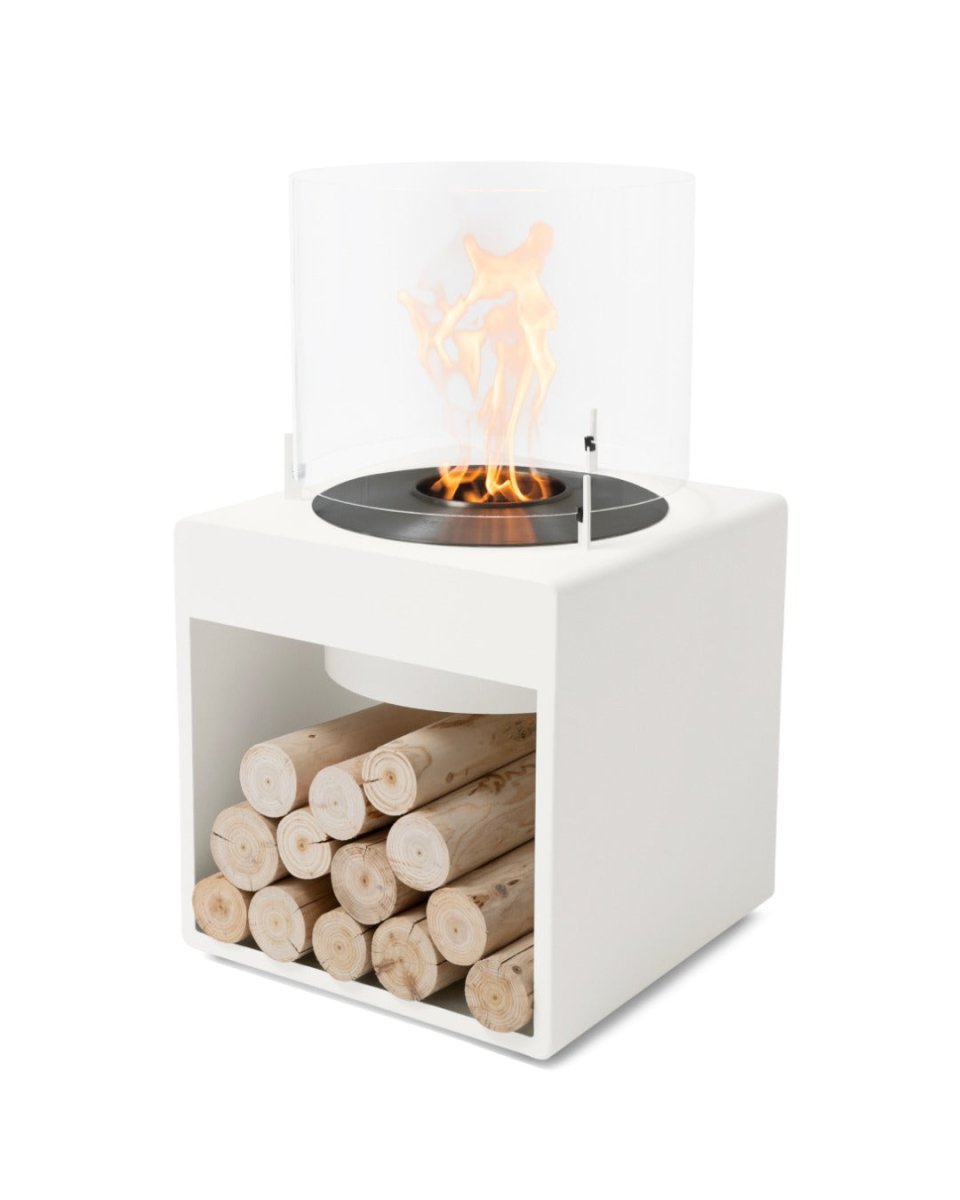 EcoSmart Pop 8L Designer Fireplace - Black + Black Burner - Outdoorium