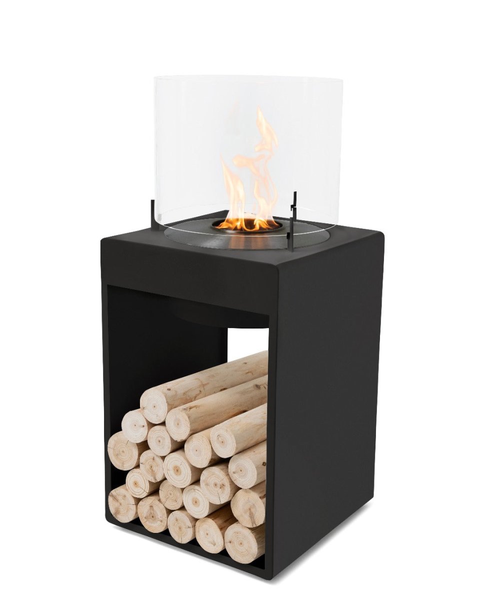 EcoSmart Pop 8T Designer Fireplace - Orange + Black Burner - Outdoorium