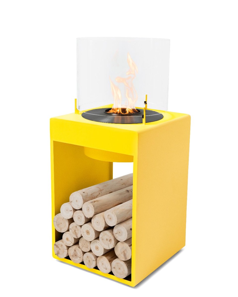 EcoSmart Pop 8T Designer Fireplace - Orange + Black Burner - Outdoorium