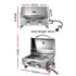 Grillz Portable Gas BBQ Grill 2 Burners - Outdoorium