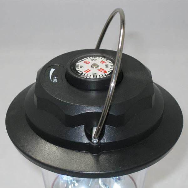 Portable Dynamo LED Lantern Radio with Built-In Compass - Outdoorium