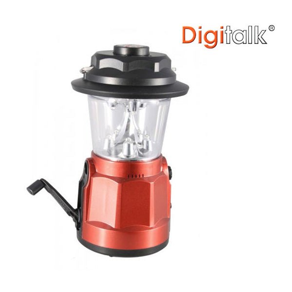 Portable Dynamo LED Lantern Radio with Built-In Compass - Outdoorium
