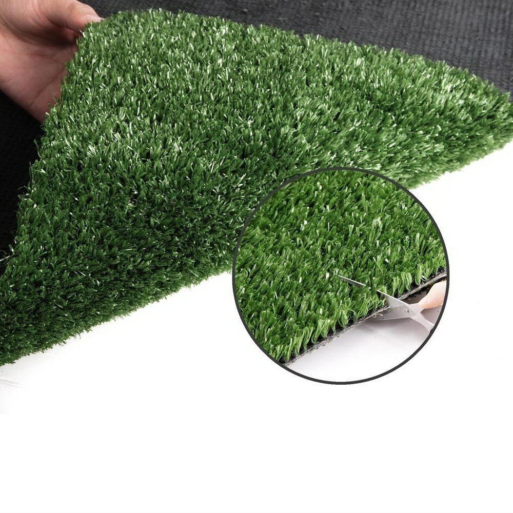 Primeturf Artificial Grass 17mm 2mx5m 10sqm Synthetic Fake Turf Plants Plastic Lawn Olive - Outdoorium