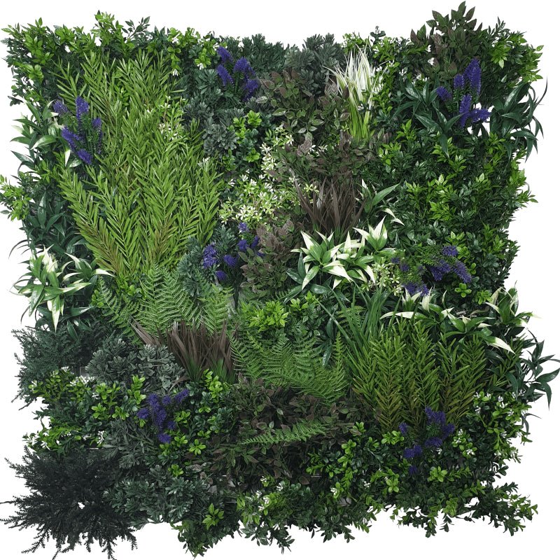 Purple Lavender Field Vertical Garden / Green Wall UV Resistant 90cm x 90cm - Outdoorium