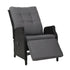 Recliner Chair Sun lounge Setting Outdoor Furniture Patio Wicker Sofa - Outdoorium