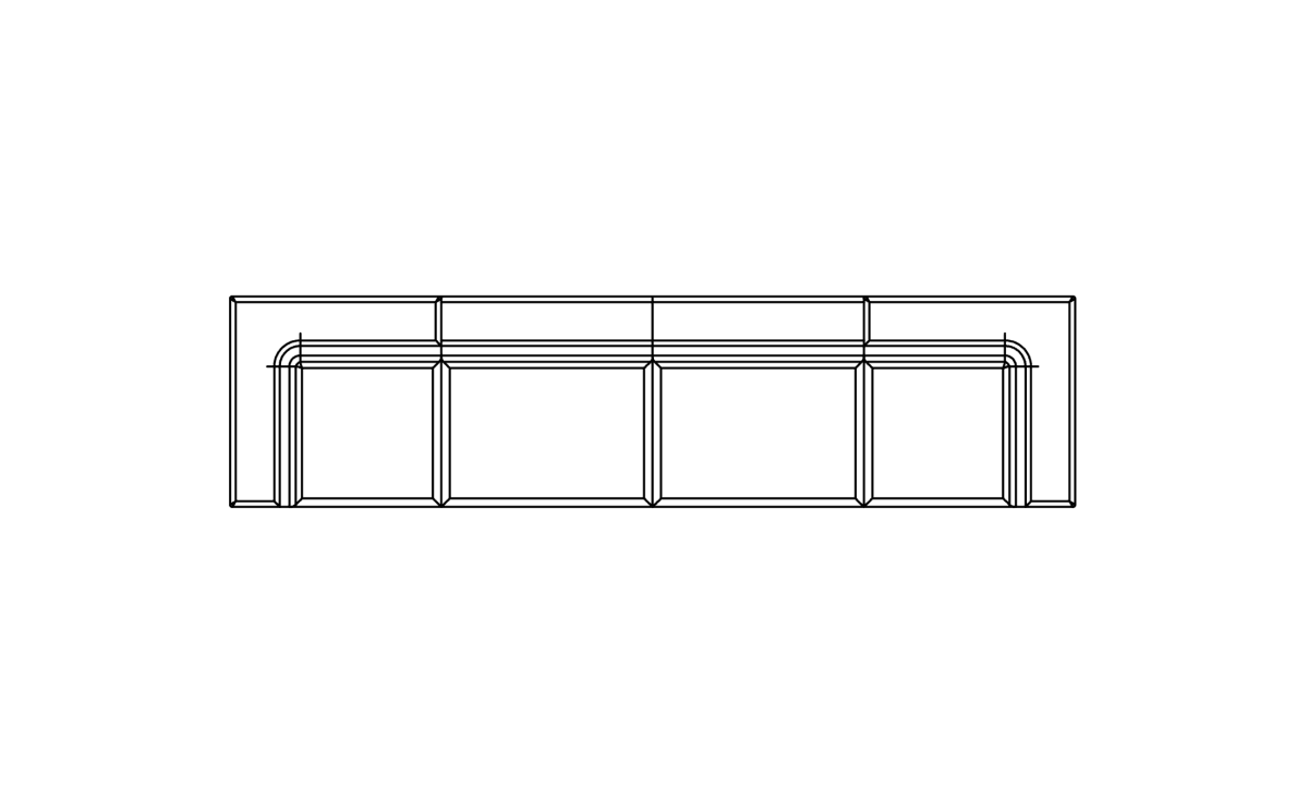 Relax Modular 4 Outdoor Sofa - Outdoorium