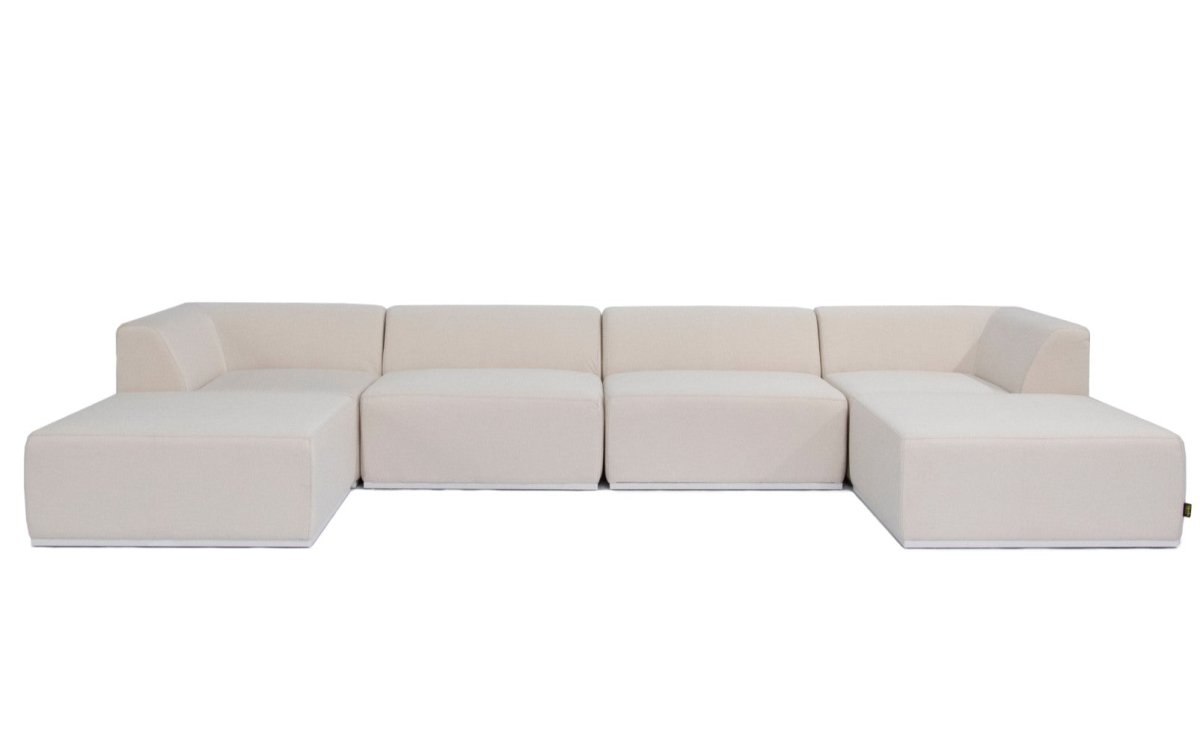 Blinde Relax Modular 6 U-Chaise Sectional Outdoor Sofa - Outdoorium