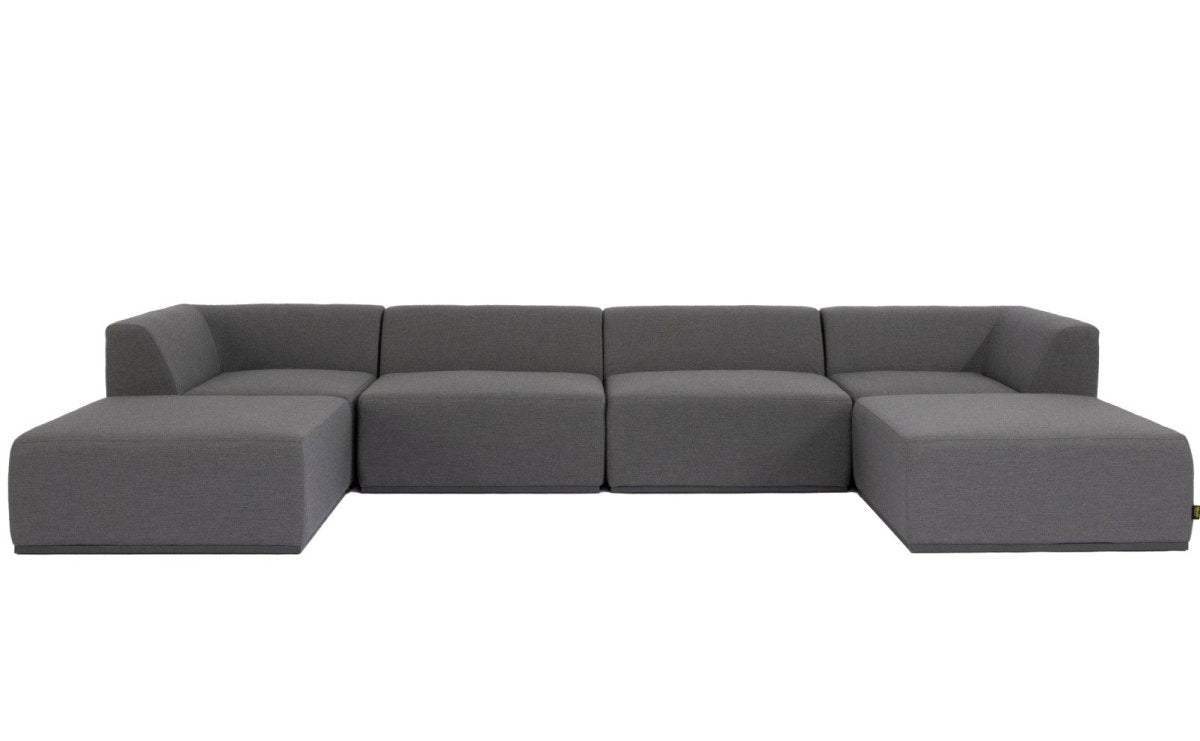 Blinde Relax Modular 6 U-Chaise Sectional Outdoor Sofa - Outdoorium