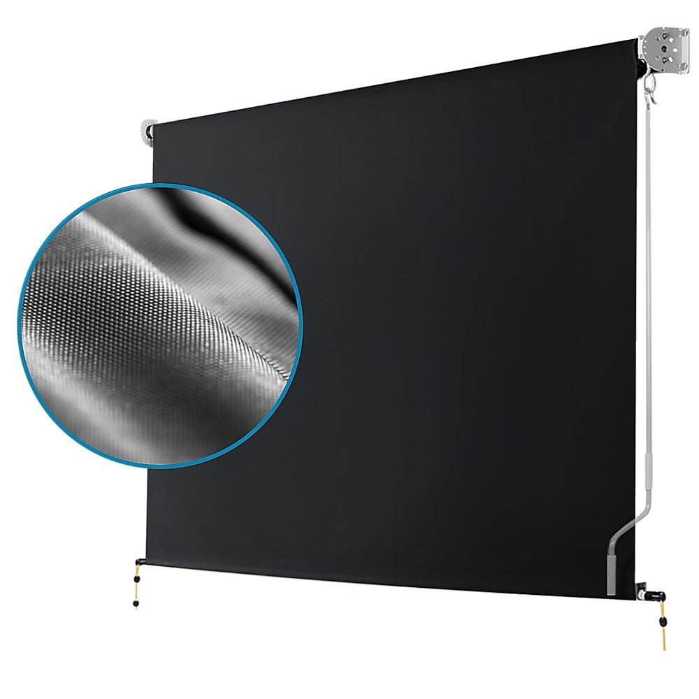 Retractable Straight Drop Roll Down Awning Garden Patio Screen 3.0X2.5M - Outdoorium