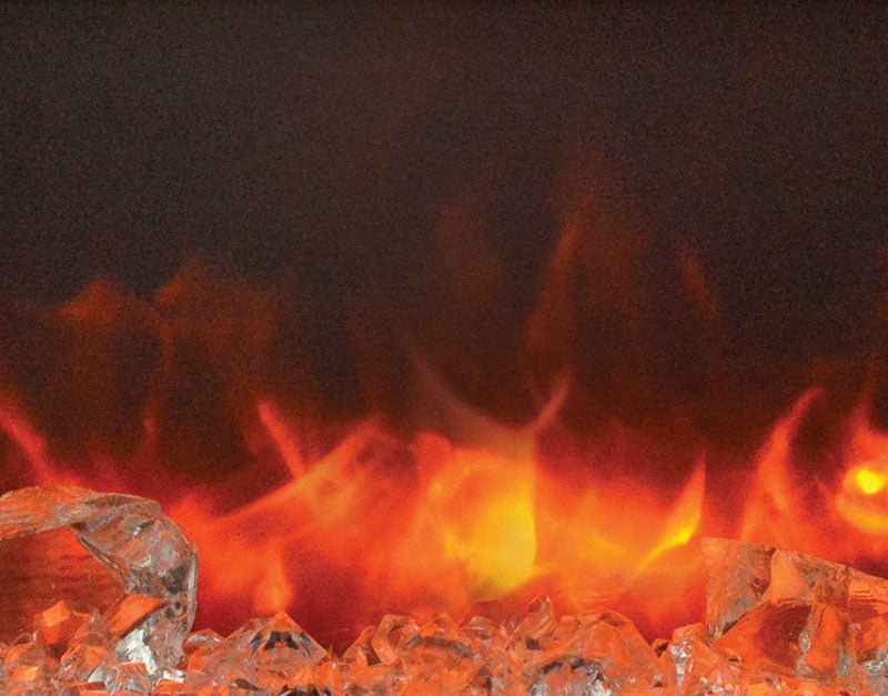 Sierra Flame by Amantii: WM-FML-34-4023-STL Linear Electric Fireplace 85cm - Outdoorium