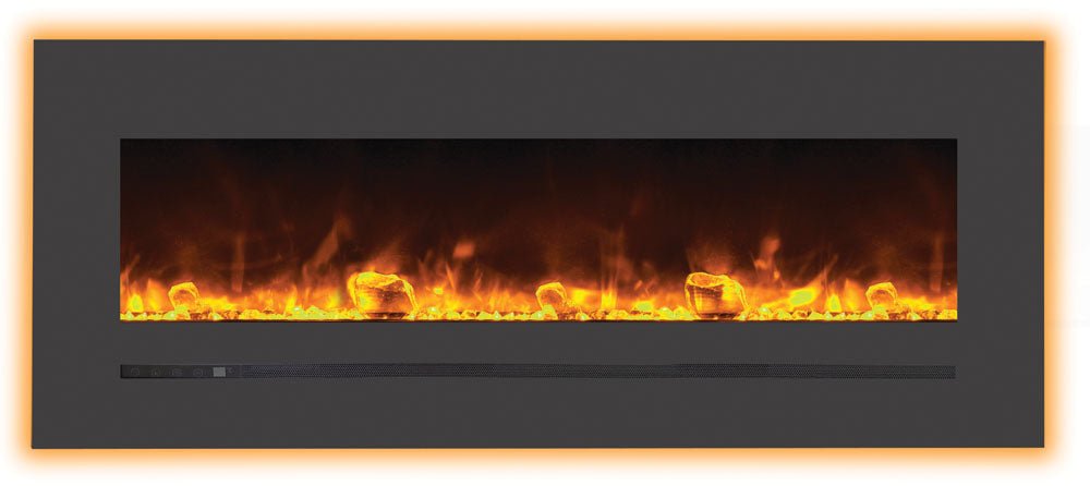 Sierra Flame by Amantii: WM-FML-48-5523-STL Linear Electric Fireplace 120cm - Outdoorium