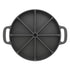 SOGA 21.5CM Round Cast Iron Baking Wedge Pan Cornbread Cake 8-Slice Baking Dish with Handle - Outdoorium