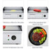 SOGA 2200W Stainless Steel Ribbed Griddle Commercial Grill BBQ Hot Plate 56*48*23 - Outdoorium