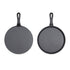 SOGA 26cm Round Cast Iron Frying Pan Skillet Griddle Sizzle Platter - Outdoorium