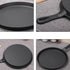 SOGA 26cm Round Cast Iron Frying Pan Skillet Griddle Sizzle Platter - Outdoorium