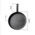 SOGA 26cm Round Cast Iron Frying Pan Skillet Griddle Sizzle Platter - Outdoorium