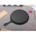 SOGA 26cm Round Cast Iron Frying Pan Skillet Griddle Sizzle Platter - Outdoorium