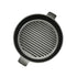 SOGA 26cm Round Ribbed Cast Iron Frying Pan Skillet Steak Sizzle Platter with Handle - Outdoorium