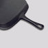 SOGA 2X 23.5cm Square Ribbed Cast Iron Frying Pan Skillet Steak Sizzle Platter with Handle - Outdoorium