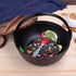 SOGA 2X 25cm Cast Iron Japanese Style Sukiyaki Tetsu Nabe Shabu Hot Pot with Wooden Lid - Outdoorium