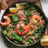 SOGA 2X 26cm Round Cast Iron Frying Pan Skillet Steak Sizzle Platter with Handle - Outdoorium