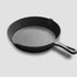 SOGA 2X 26cm Round Cast Iron Frying Pan Skillet Steak Sizzle Platter with Handle - Outdoorium