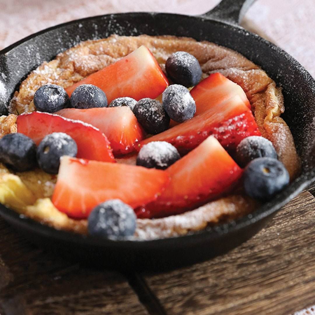 SOGA 2X 26cm Round Cast Iron Frying Pan Skillet Steak Sizzle Platter with Handle - Outdoorium