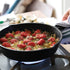 SOGA 2X 26cm Round Cast Iron Frying Pan Skillet Steak Sizzle Platter with Handle - Outdoorium