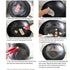 SOGA 2X 30cm Ribbed Cast Iron Frying Pan Skillet Steak Sizzle Platter - Outdoorium