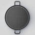 SOGA 2X 30cm Ribbed Cast Iron Frying Pan Skillet Steak Sizzle Platter - Outdoorium