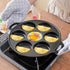 SOGA 2X 31.5cm Cast Iron Takoyaki Fry Pan Octopus Balls Maker 7 Hole Cavities Grill Mold - Outdoorium
