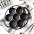 SOGA 2X 32cm Cast Iron Takoyaki Fry Pan Octopus Balls Maker 7 Hole Cavities Grill Mold - Outdoorium