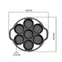 SOGA 2X 32cm Cast Iron Takoyaki Fry Pan Octopus Balls Maker 7 Hole Cavities Grill Mold - Outdoorium