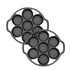 SOGA 2X 32cm Cast Iron Takoyaki Fry Pan Octopus Balls Maker 7 Hole Cavities Grill Mold - Outdoorium