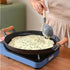 SOGA 2X 35cm Cast Iron Frying Pan Skillet Steak Sizzle Fry Platter With Wooden Handle No Lid - Outdoorium