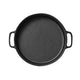 SOGA Cast Iron Frying Pan Skillet Coating Steak Sizzle Platter 30cm | Outdoorium