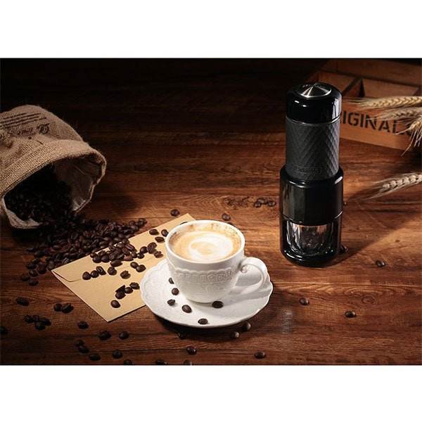 STARESSO Coffee Maker Red Dot Award Winner Portable Espresso Cappuccino Quick Cold Brew Manual Coffee Maker Machines All in One - Pink - Outdoorium