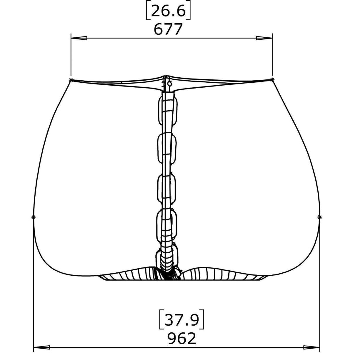 Blinde Stitch 100 Plant Pot - Graphite - Outdoorium