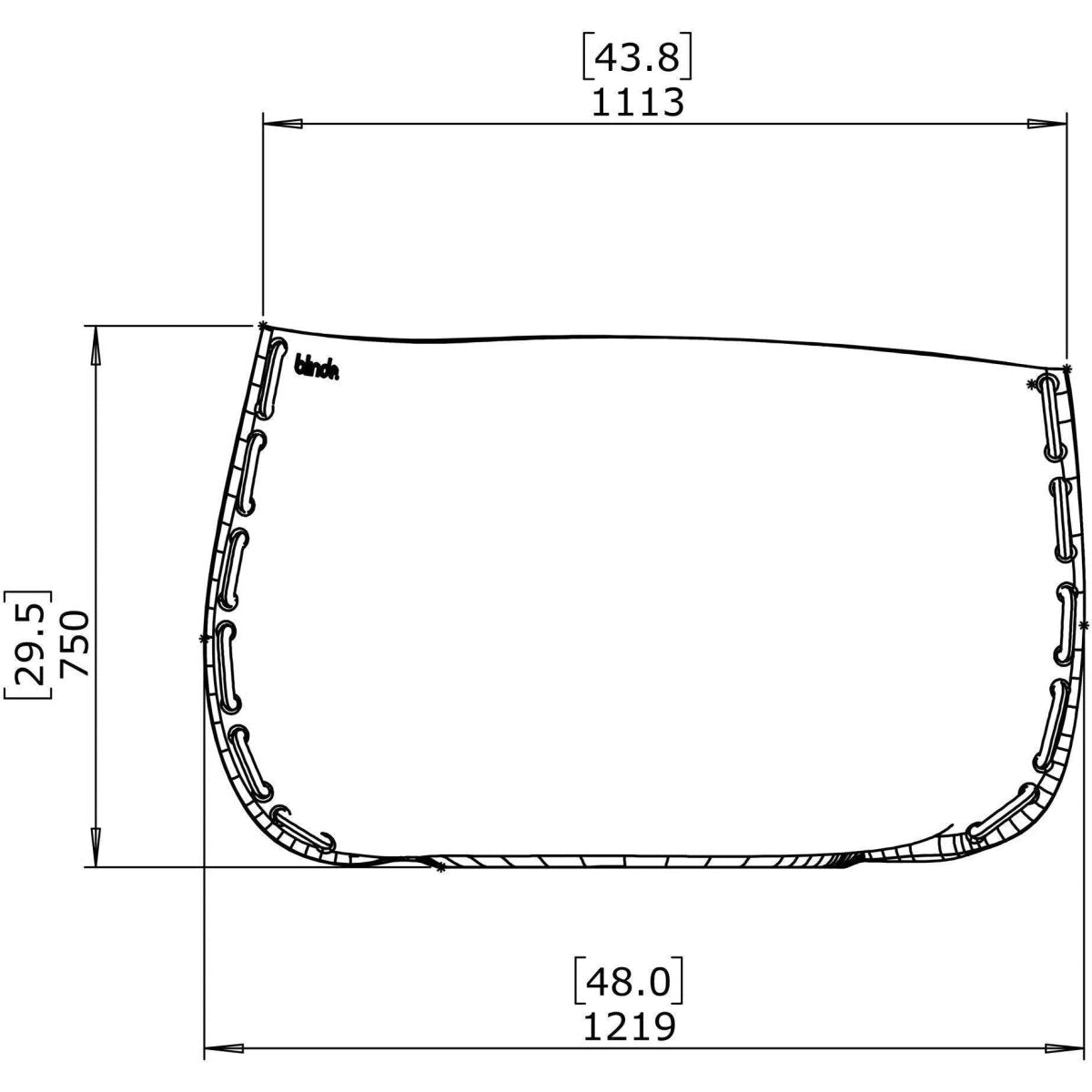 Blinde Stitch 125 Plant Pot - Graphite - Outdoorium