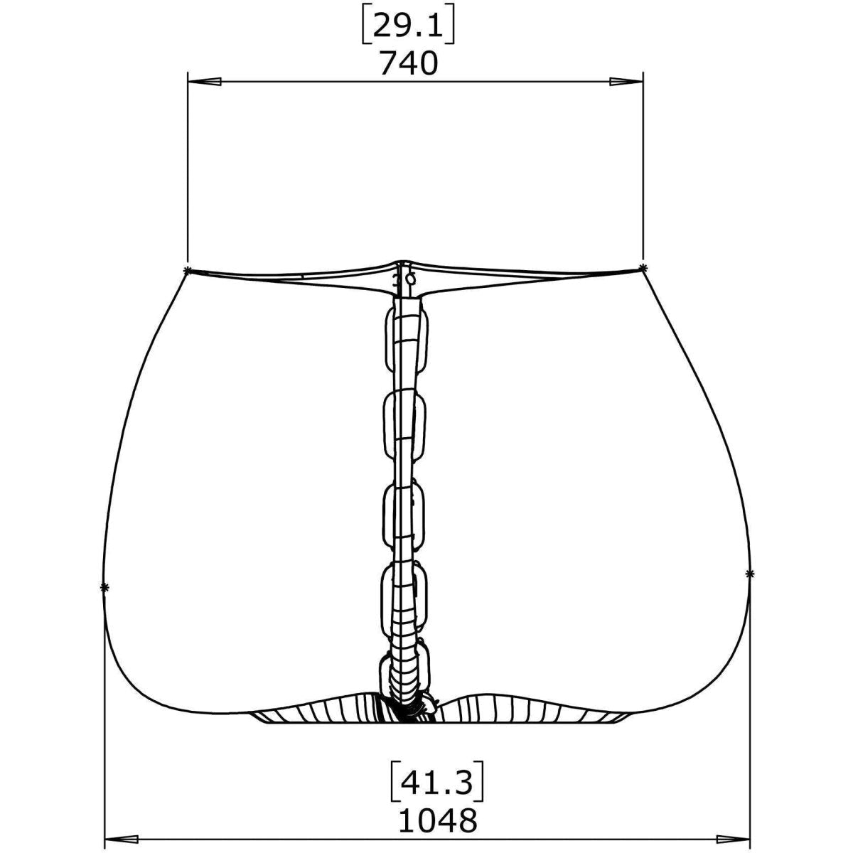 Blinde Stitch 125 Plant Pot - Graphite - Outdoorium