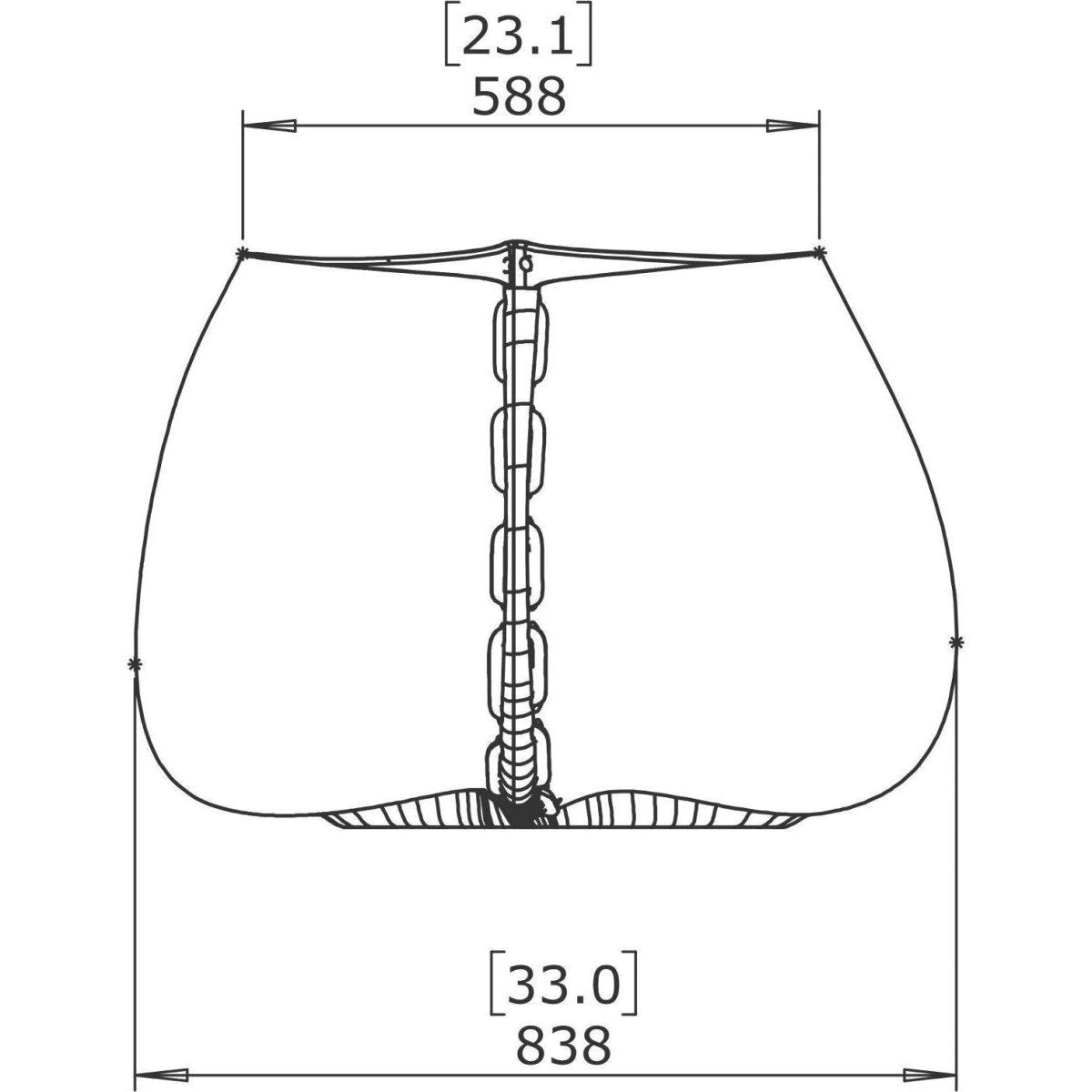 Blinde Stitch 75 Plant Pot - Graphite - Outdoorium