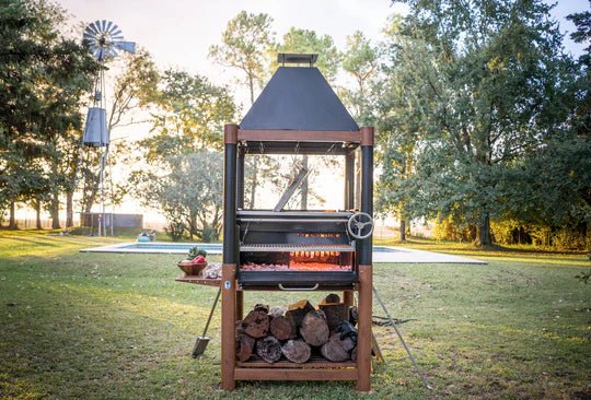 Tagwood BBQ Argentine Wood Fire & Charcoal Grill | BBQ02SI | Outdoorium