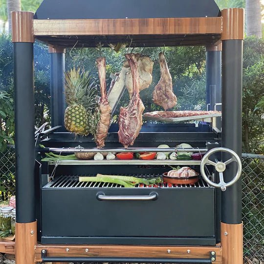 Tagwood BBQ Argentine Wood Fire & Charcoal Grill | BBQ02SI | Outdoorium