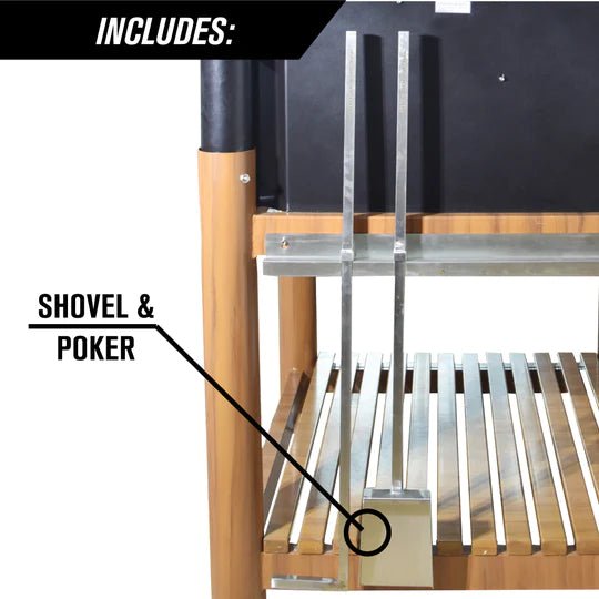 Tagwood BBQ Argentine Wood Fire & Charcoal Grill | BBQ02SI | Outdoorium