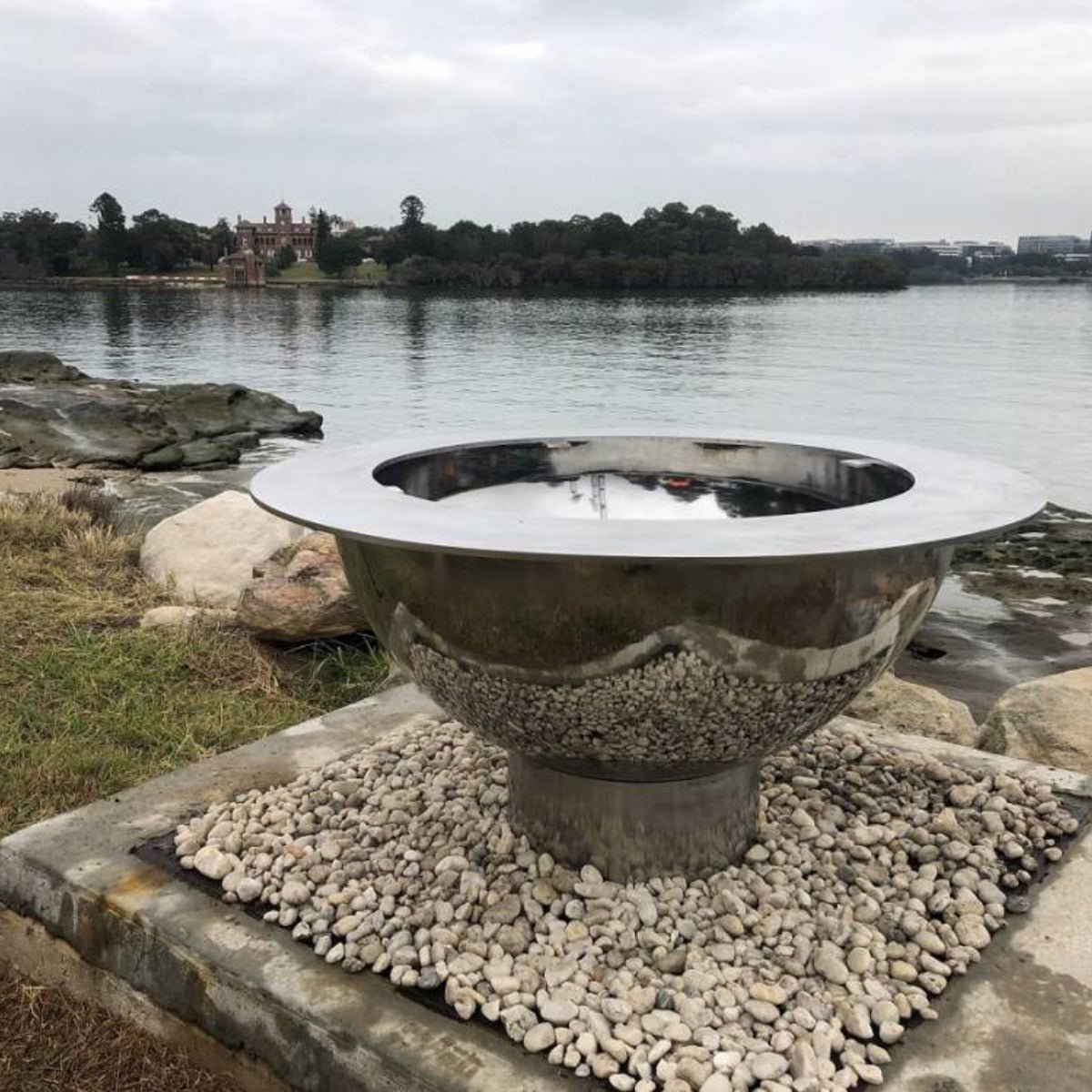 Teppanyaki Stainless Steel Fire Pit - Outdoorium