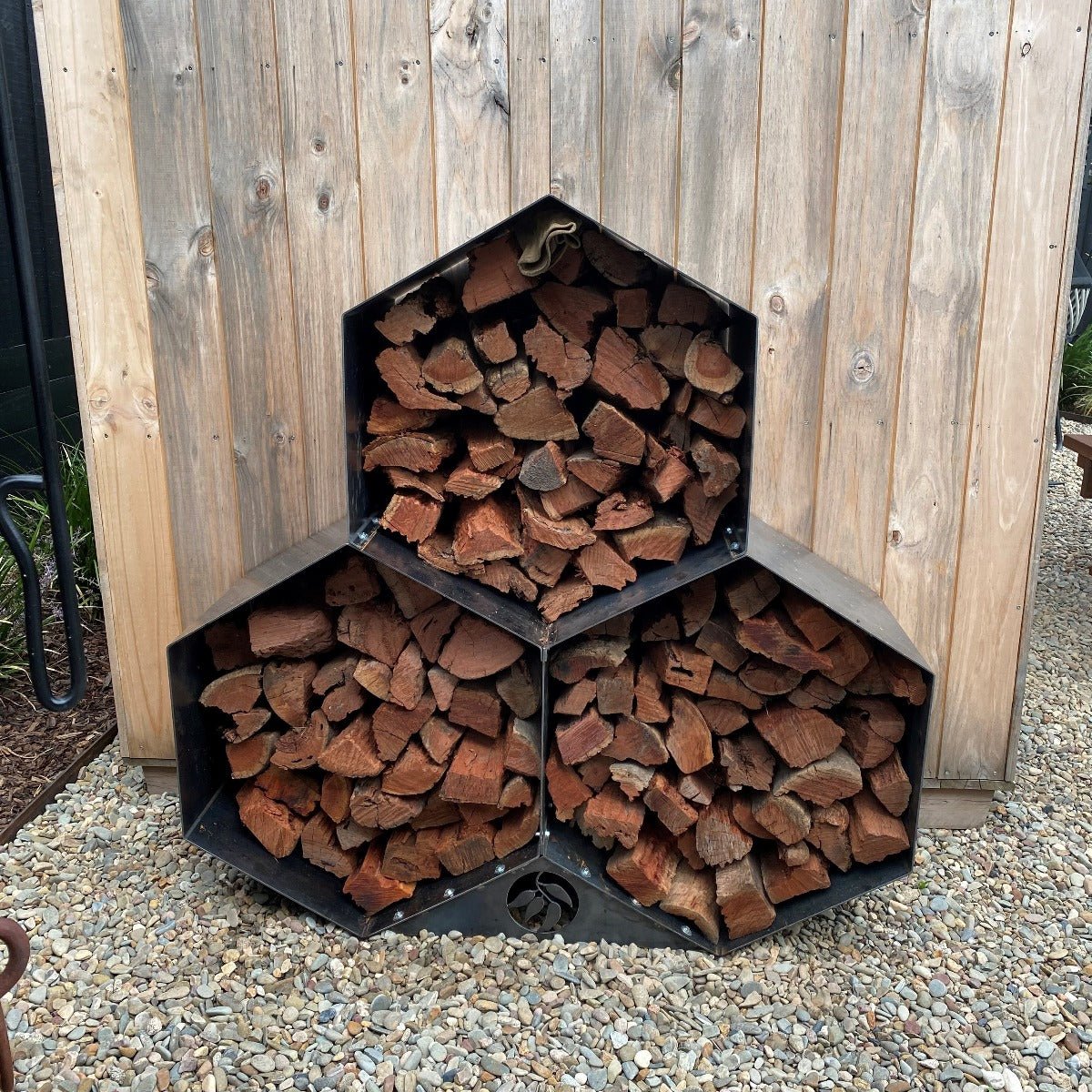 Honeycomb Log Rack - Outdoorium