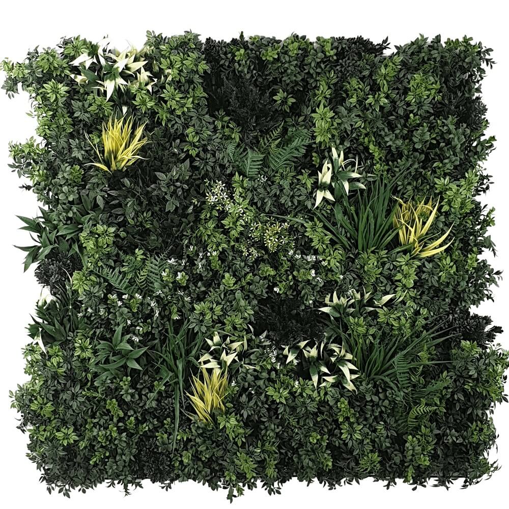 UV Stabilized Green Forest Select Range Vertical Garden 100cm X 100cm - Outdoorium