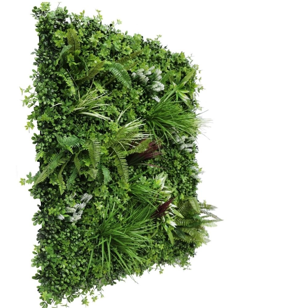 Vista Green Vertical Garden Green Wall UV Resistant 100cm x 100cm - Outdoorium