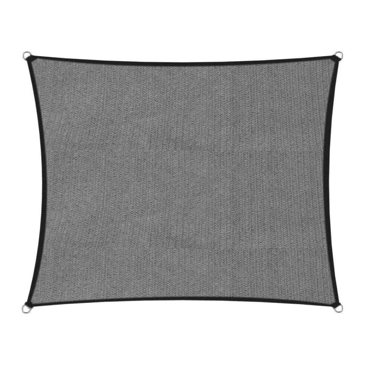 Wallaroo Outdoor Sun Shade Sail Canopy Grey Square 3.6 x 3.6M | Outdoorium