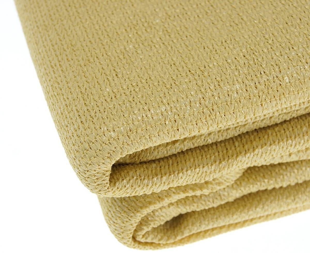 Wallaroo Rectangular Shade Sail 7m x 7m - Sand - Outdoorium